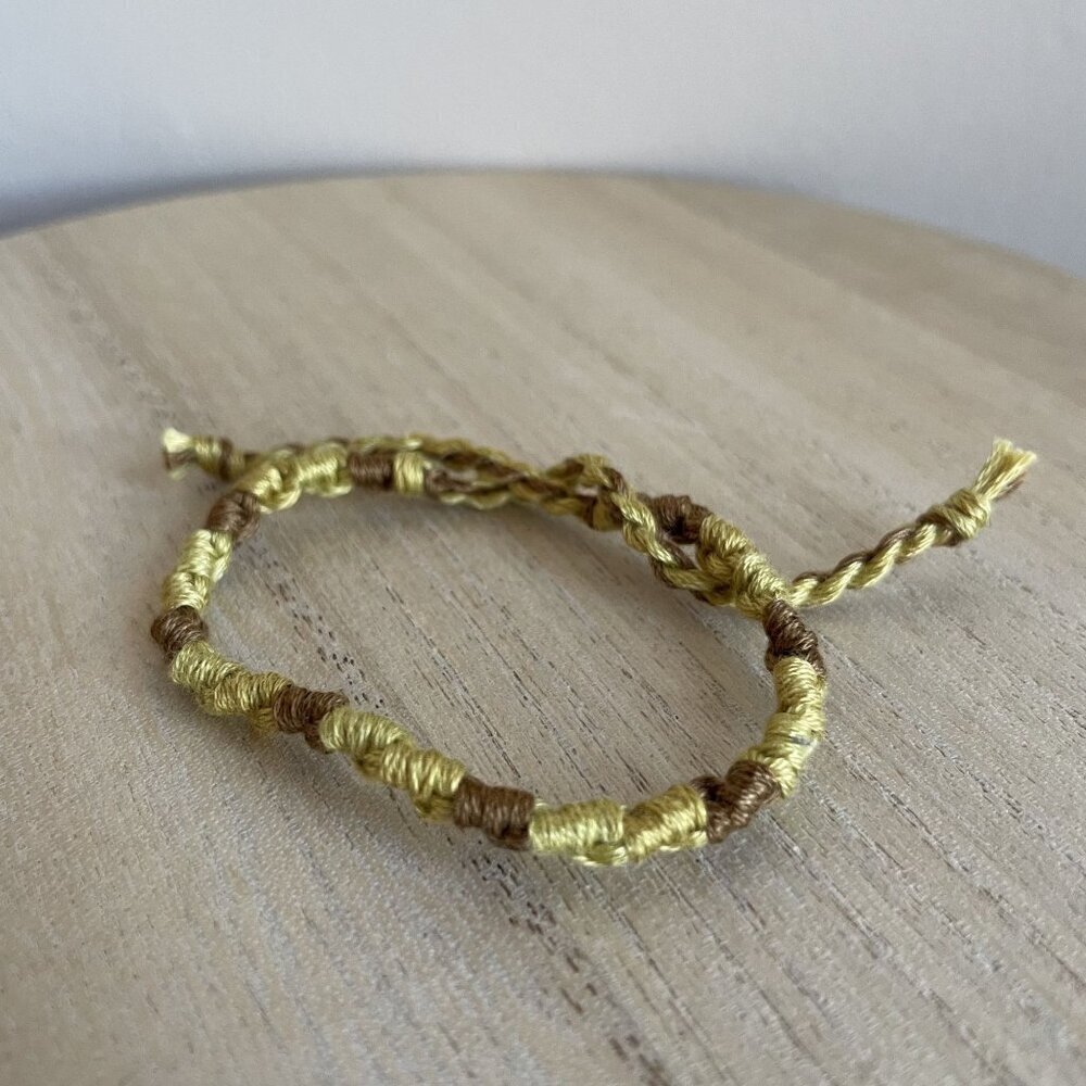 Nicola Bracelet, anklet, trendy, comfortable, tie, embroidery thread, woven, gif